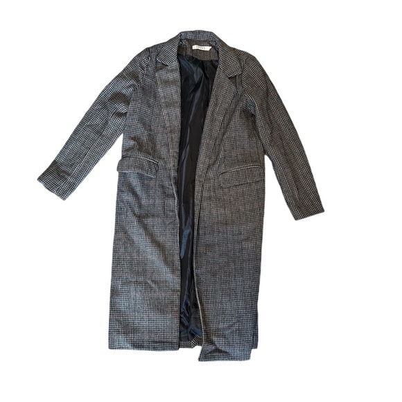 Brown Houndstooth Coat Size S - Picture 5 of 8